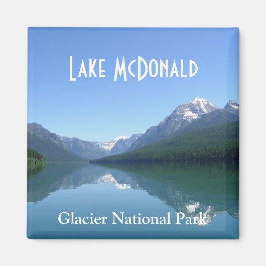 Parc national du Glacier du lac McDonald Magnet (Devant)