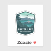Parc national du lac Crater Oregon | Sticker Die-C (Feuille)