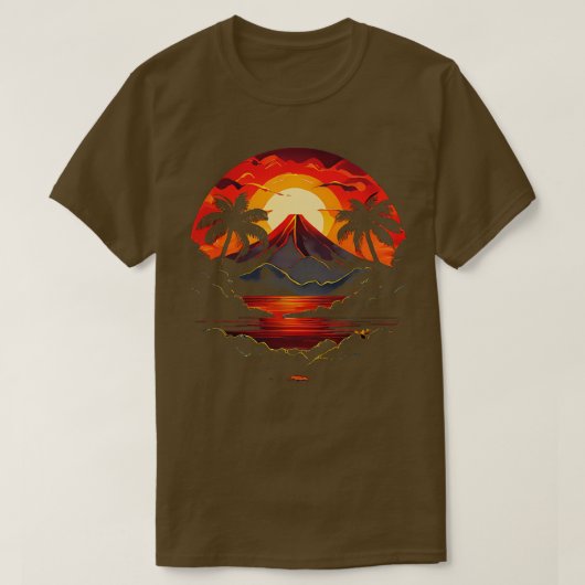 Parc national du volcan Hawaii TShirt (Design devant)