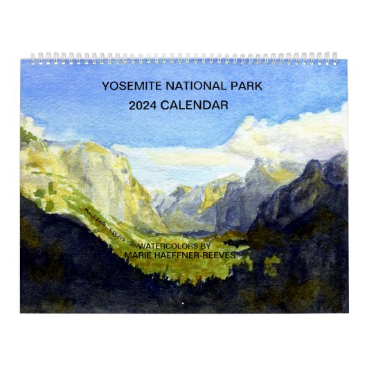PARC NATIONAL DU YOSEMITE 2024 CALENDRIER DE COULE (Protection)