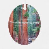 Parc national du Yosemite Ornement d'arbre de Noël (Verso)