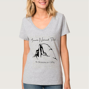 Parc national du Yosemite T-shirt col V féminin