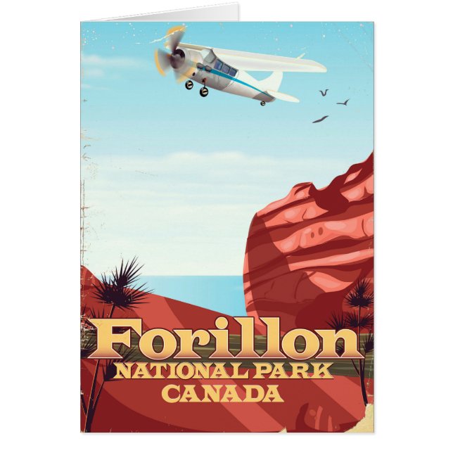 Parc national Forillon, affiche de voyage Canada (Devant)