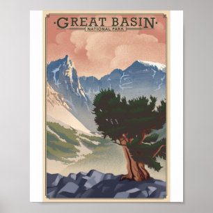 Parc national Great Basin Litho Poster d'artisanat