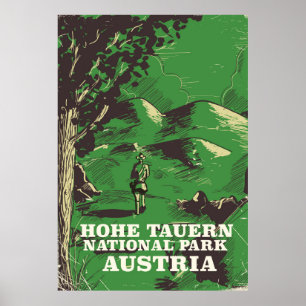 Parc national Hohe Tauern Autriche Affiche de voya