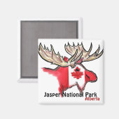 Parc national Jasper Aimant à wapitis Alberta Cana (Recto/Verso)