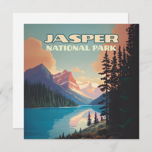 Parc national Jasper Carte des Rocheuses Alberta C (Devant / Derrière)