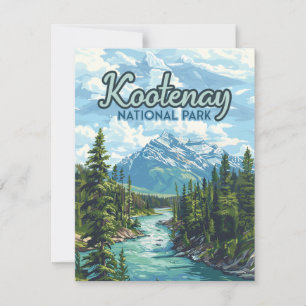 Parc national Kootenay Canada Carte plate C.-B.