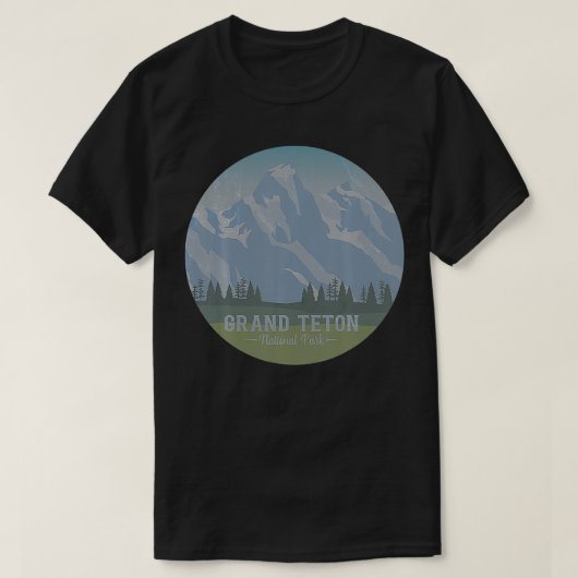 Parc national Retro Tshirt Grand Teton National Pa (Design devant)