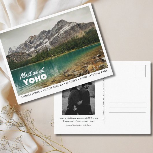 Parc national Yoho Enregistrer la date Carte posta