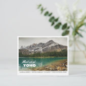 Parc national Yoho Enregistrer la date Carte posta (Debout devant)
