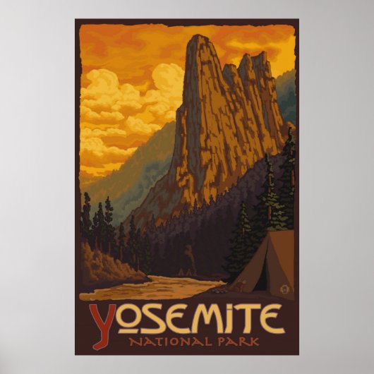 Parc national Yosemite, CA - Poster de roche Senti (Devant)