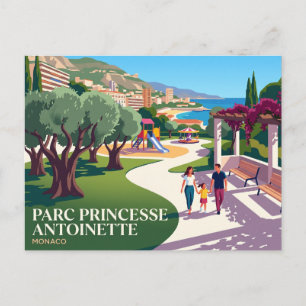 Parc Princesse Antoinette, Moneghetti Monaco Briefkaart