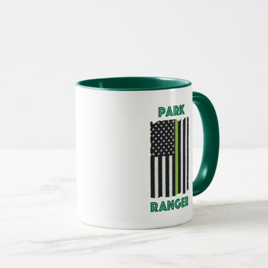 Parc Ranger Flag Mug (Devant droit)