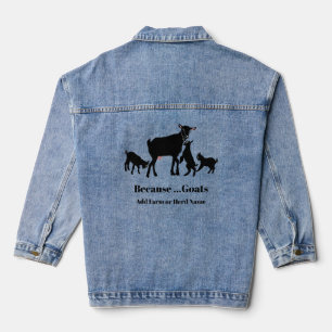 Parce que Chèvres Denim Veste