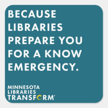 Parce que connaître Sticker Carré Turquoise