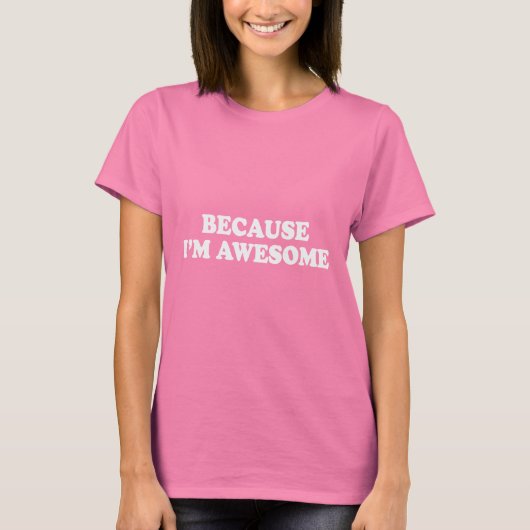 PARCE QUE JE SUIS BEAU T-shirt (Devant)