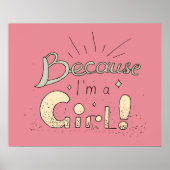 Parce Que Je Suis Une Poster De Fille (Devant)