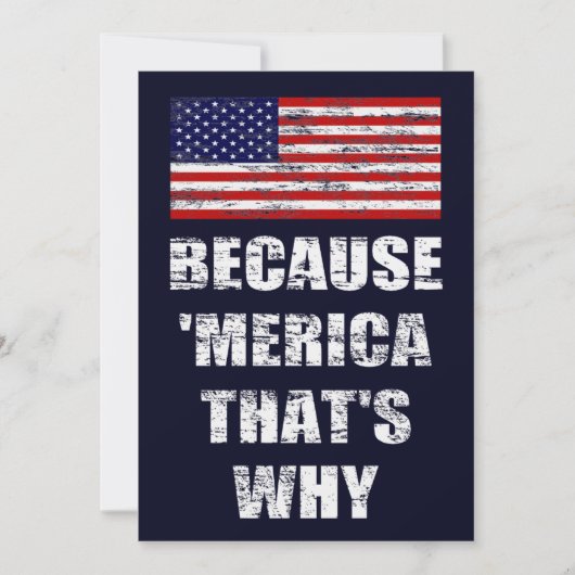 Parce que 'MERICA c'est pourquoi les Invitations d (Devant)
