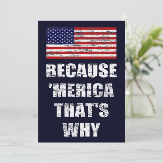 Parce que 'MERICA c'est pourquoi les Invitations d (Debout devant)