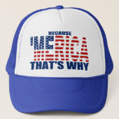 PARCE QUE 'MERICA QUI EST POURQUOI casquette de (Devant)