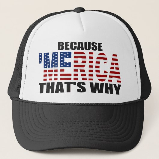 PARCE QUE 'MERICA QUI EST POURQUOI casquette de (Devant)