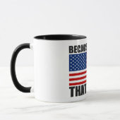 PARCE QUE MERICA QUI EST POURQUOI tasse de café (Gauche)