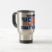 PARCE QUE MERICA QUI EST POURQUOI tasse de café de (Devant gauche)