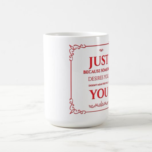 Parce que - Mug classique (Centre)