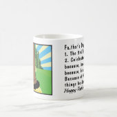 Parce que parce que la Mug de café blanc classique (Centre)