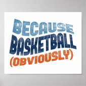 Parce Que Poster De Basket-Ball - Basketball Art D (Devant)