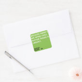 Parce que Sticker Carré vert Vent Chill (Enveloppe)