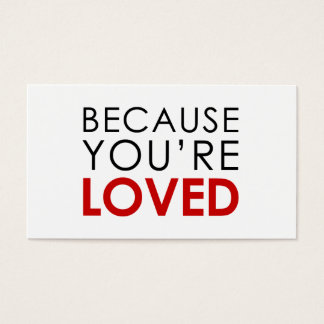 Parce que tu es aimée