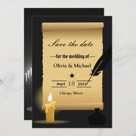 Parcenten Save The Date (Voorkant / Achterkant)