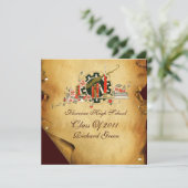 PARCHEMENT DE DIPLÔME Invitations DU MONOGRAMME DE (Debout devant)