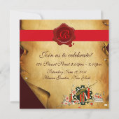 PARCHEMENT DE DIPLÔME Invitations DU MONOGRAMME DE (Dos)
