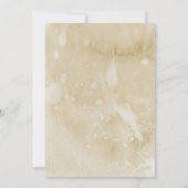 Parchemin manuscrit Vintage Mariage Invitation Vie (Dos)