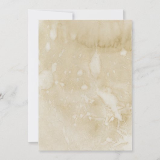 Parchemin manuscrit Vintage Mariage Invitation Vie (Dos)