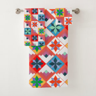 Parchemin multicolore motif géométrique