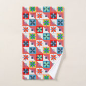 Parchemin multicolore motif géométrique (Serviette à main)