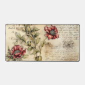 Parchemin Vintage avec Découpage Floral Élégant (Recto)