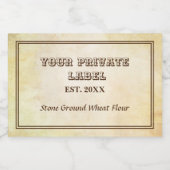 Parchemin vintage d'âge Votre Étiquette privé Alim (Étiquettes simples)