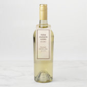 Parchemin vintage D'Âge Votre Vin Étiquette Privé (Sur bouteille)