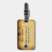 PARCHMENT GEM blauw Bagagelabel (Voorkant verticaal)