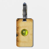 PARCHMENT GEM geel Bagagelabel (Achterkant verticaal)