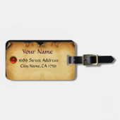 PARCHMENT GEM red Bagagelabel (Voorkant horizontaal)