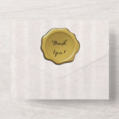 Parchment Gold Seal Klant Dank u Kaarten (Achterkant)