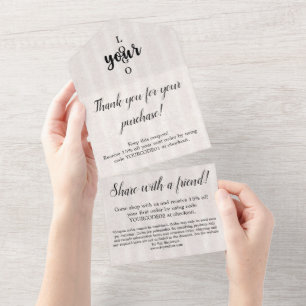 Parchment Gold Seal Klant Dank u Kaarten