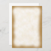 Parchment Invitation Kaart (Voorkant / Achterkant)