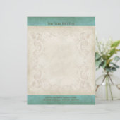  parchment look Letterhead Resume Paper (Staand voorkant)